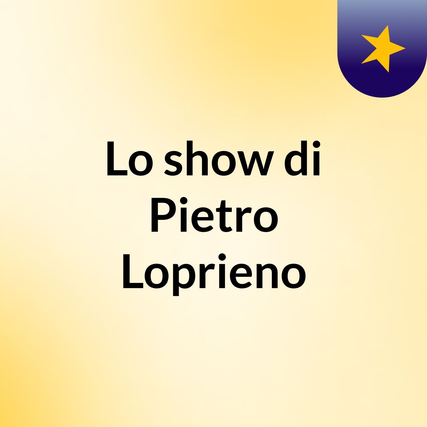 Lo show di Pietro Loprieno