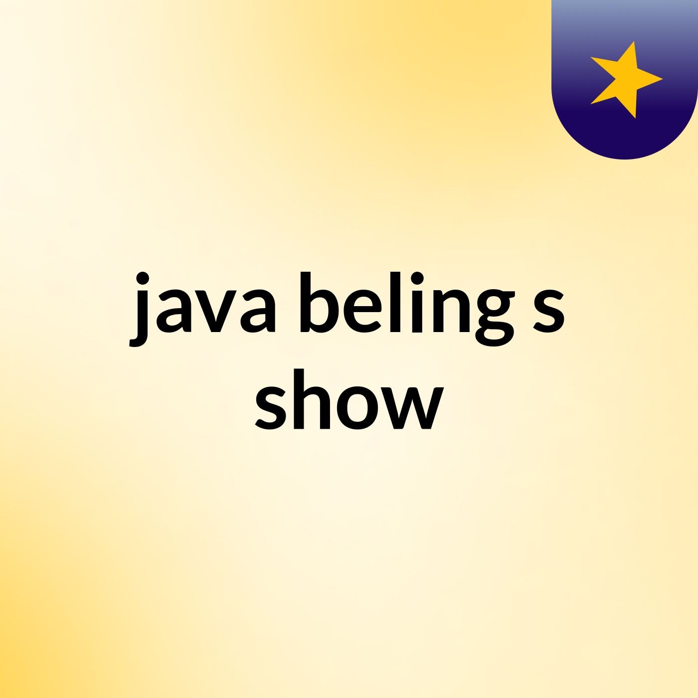 java beling's show