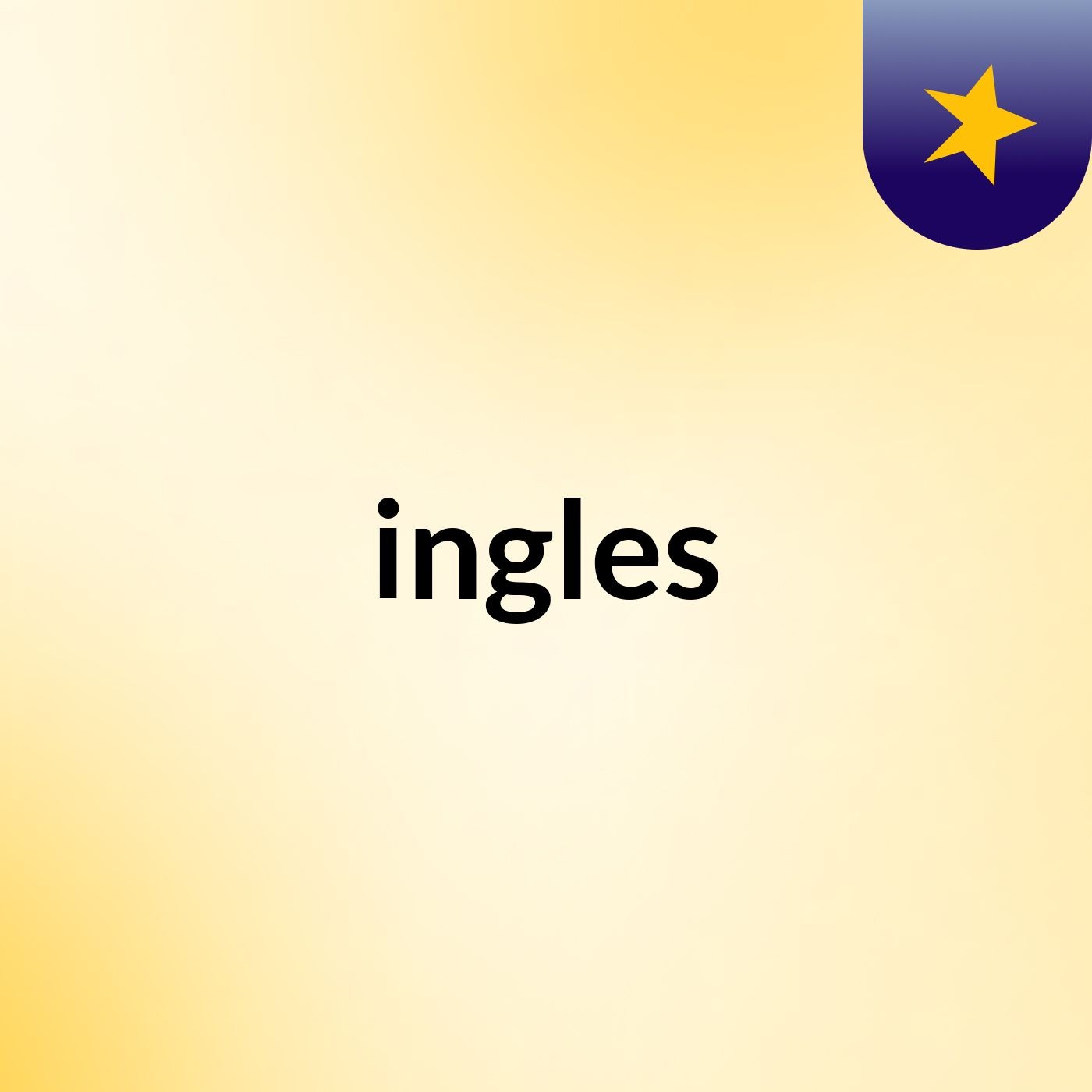 Inglés parte 1