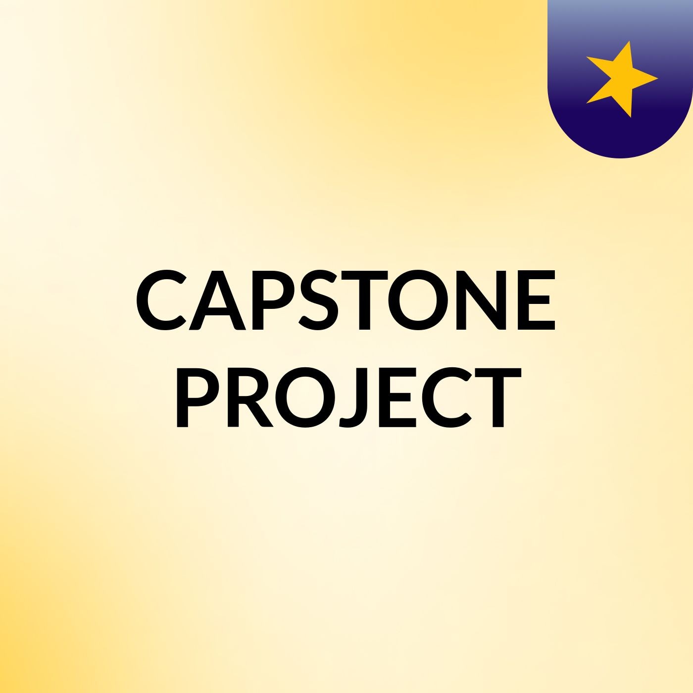 CAPSTONE PROJECT