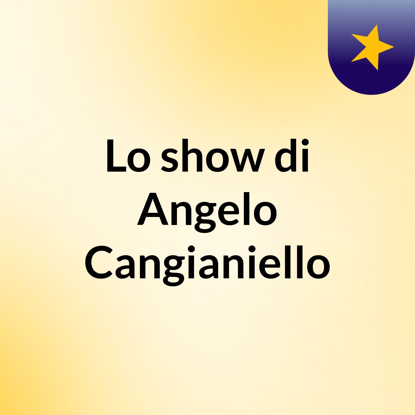 Lo show di Angelo Cangianiello
