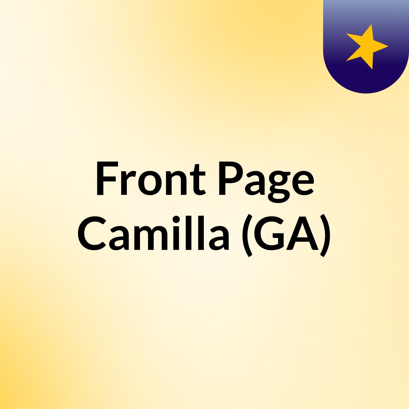 Front Page Camilla (GA)