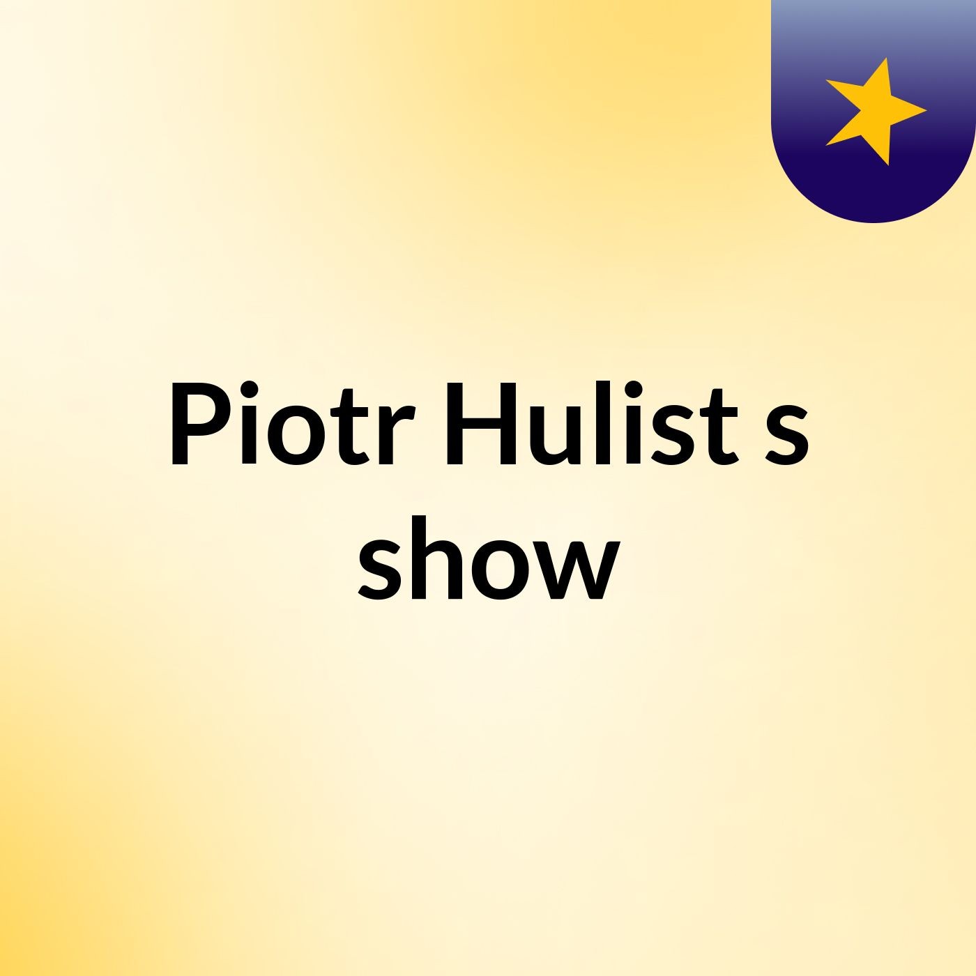 Piotr Hulist's show cover art