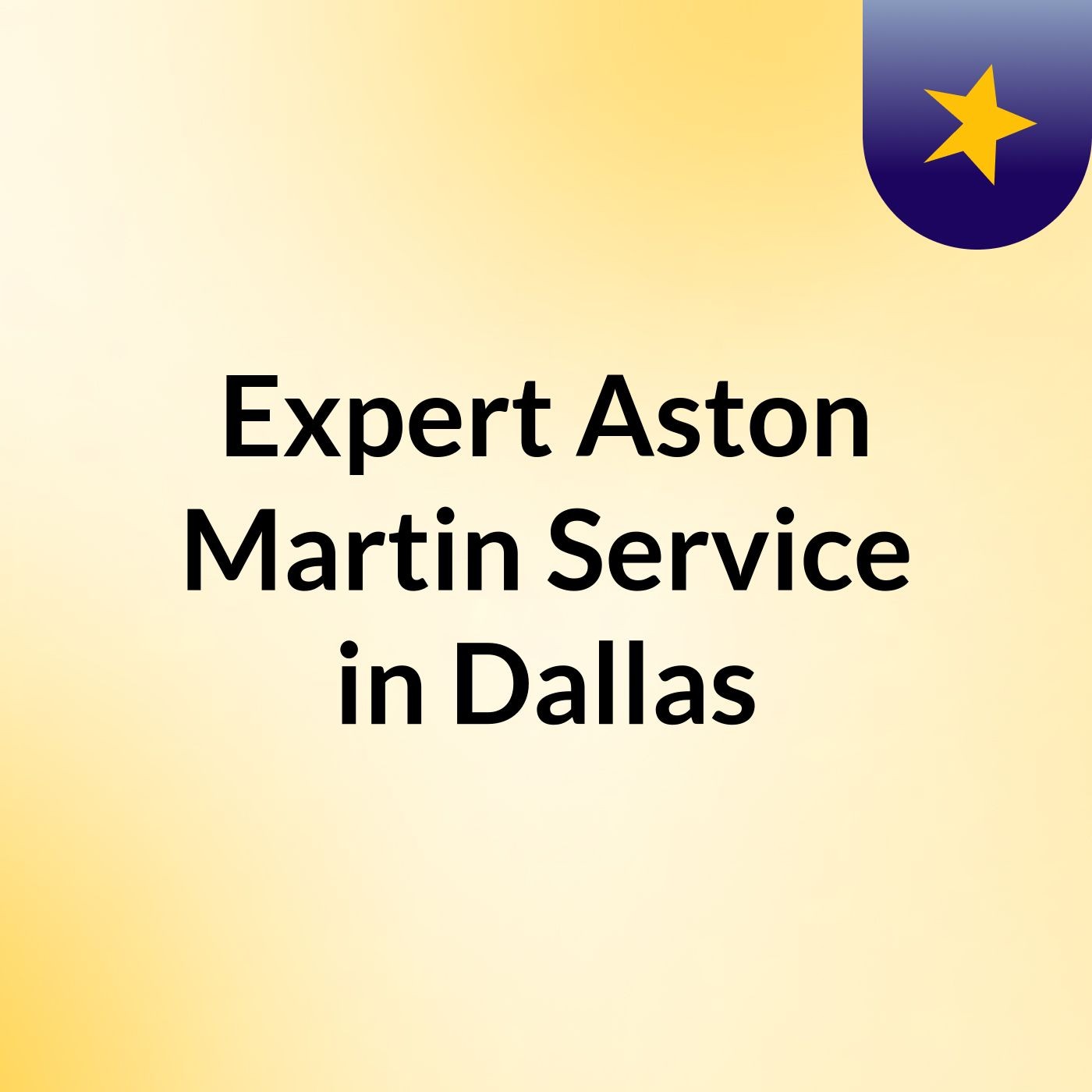 Expert Aston Martin Service in Dallas podcast artwork