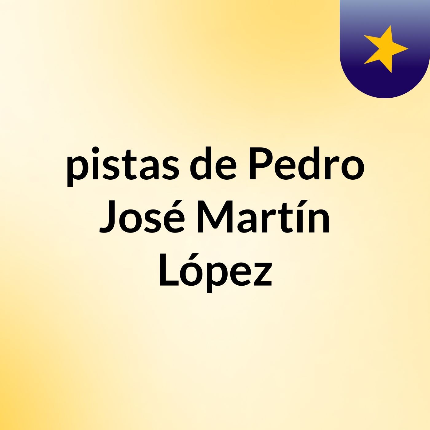 pistas de Pedro José Martín López