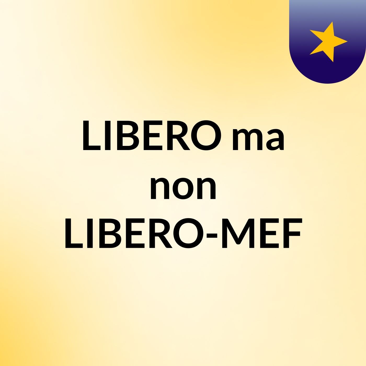 LIBERO ma non LIBERO-MEF