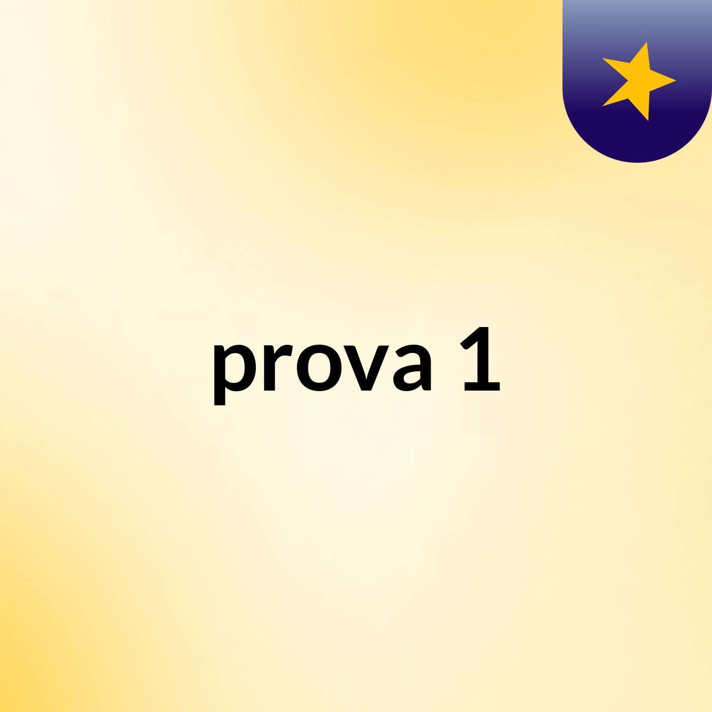 prova 1