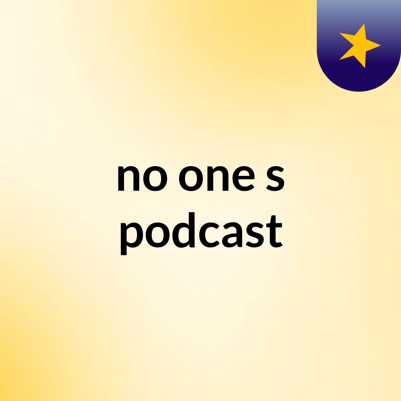 no one's podcast cover art