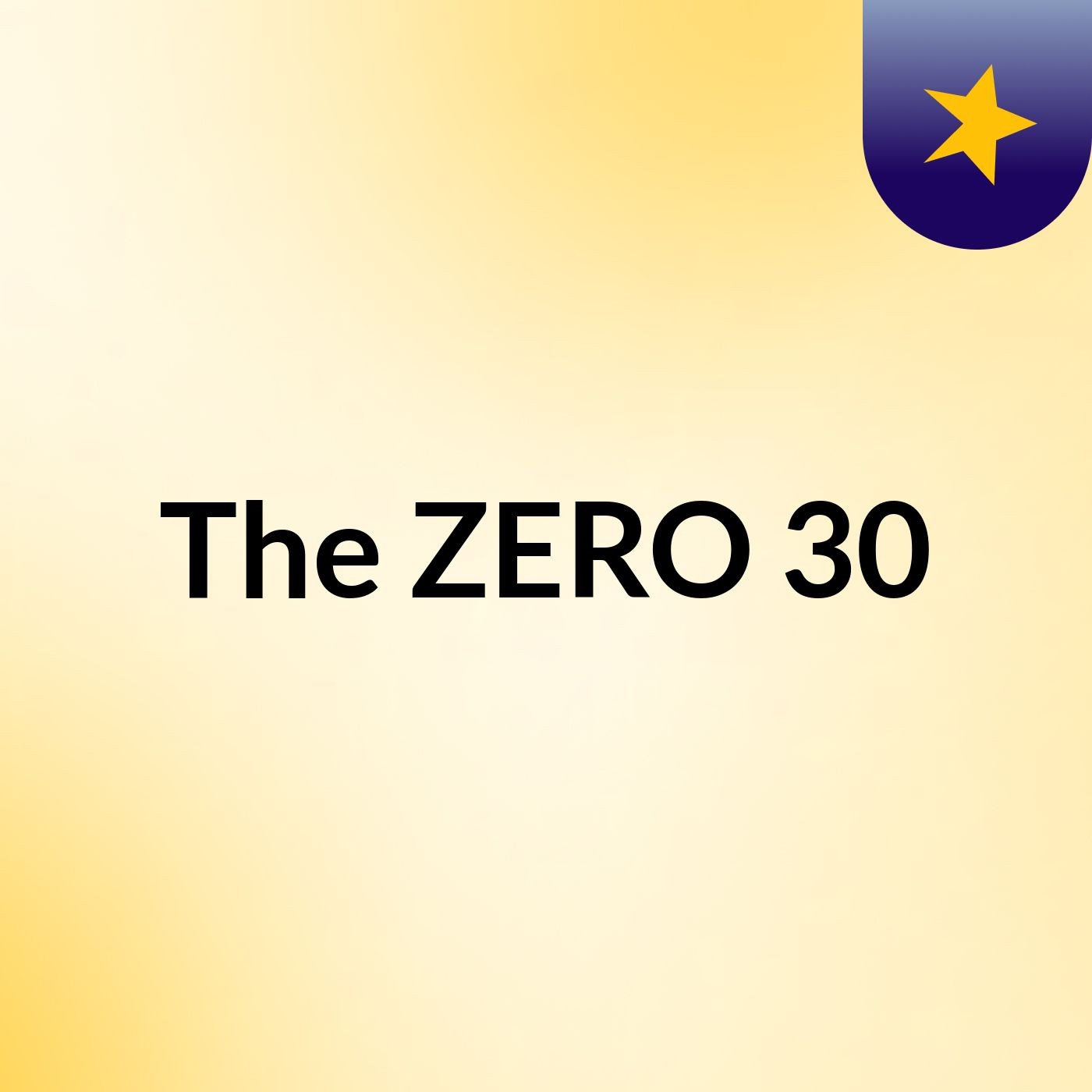 The ZERO 30 cover