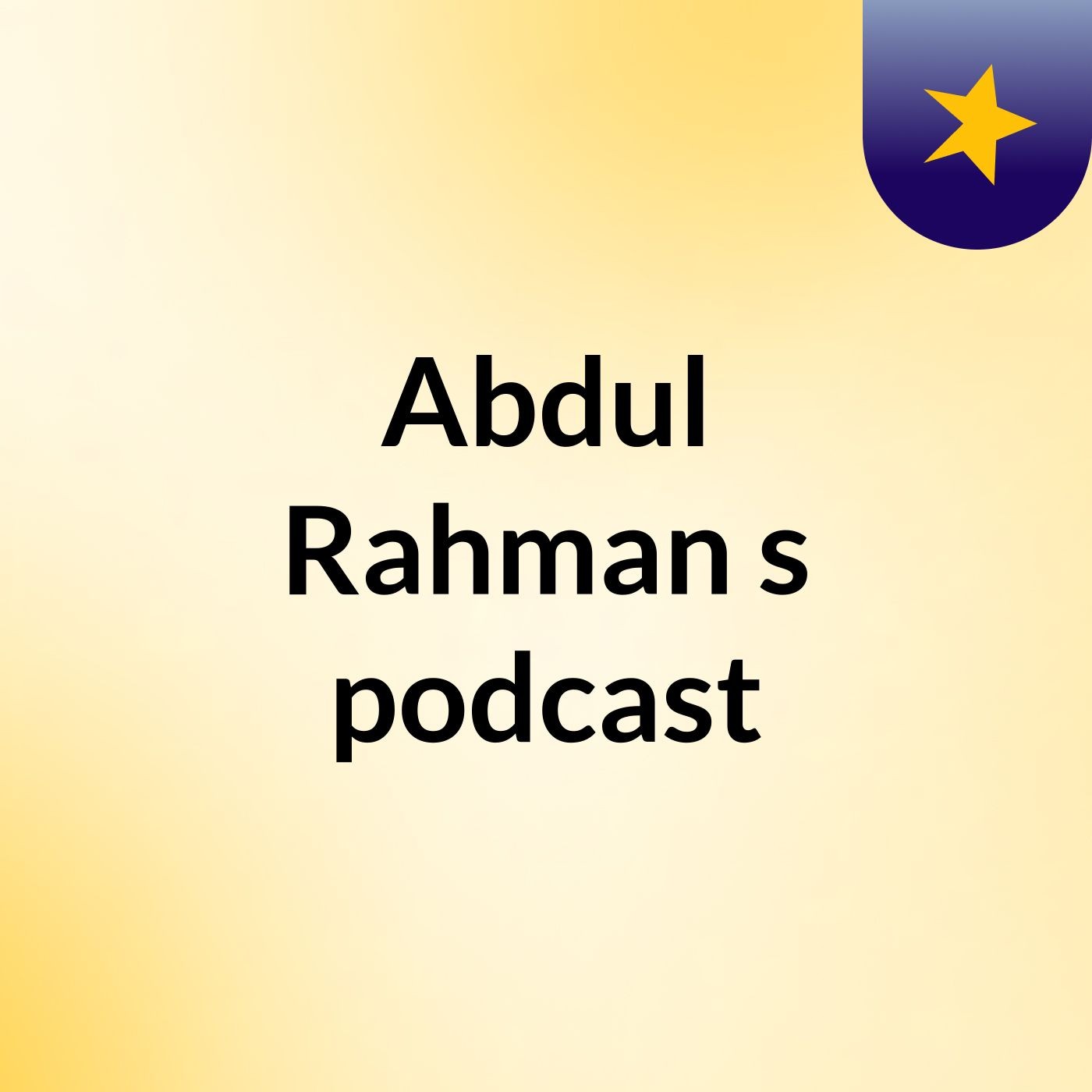 Abdul Rahman's podcast