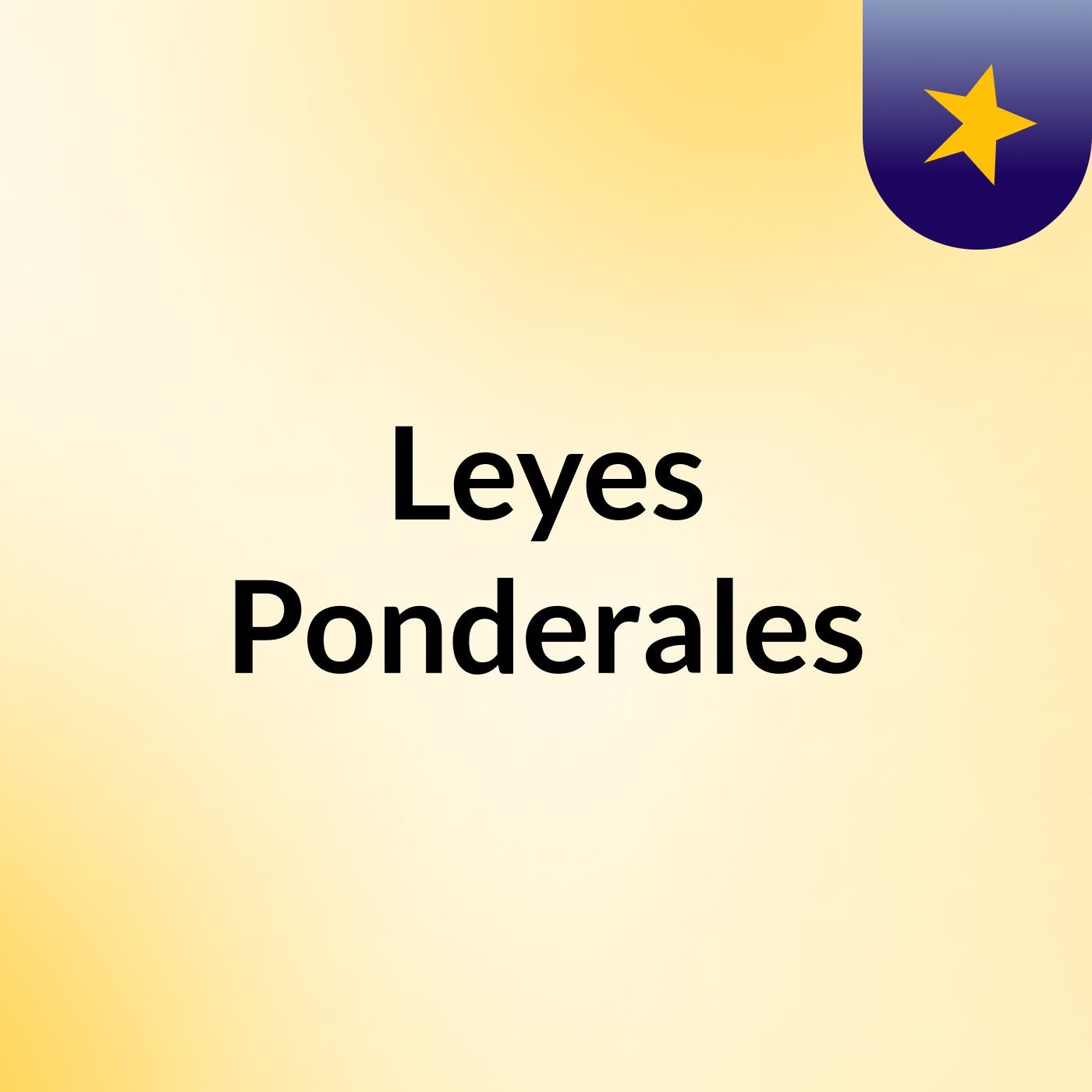 Leyes Ponderales