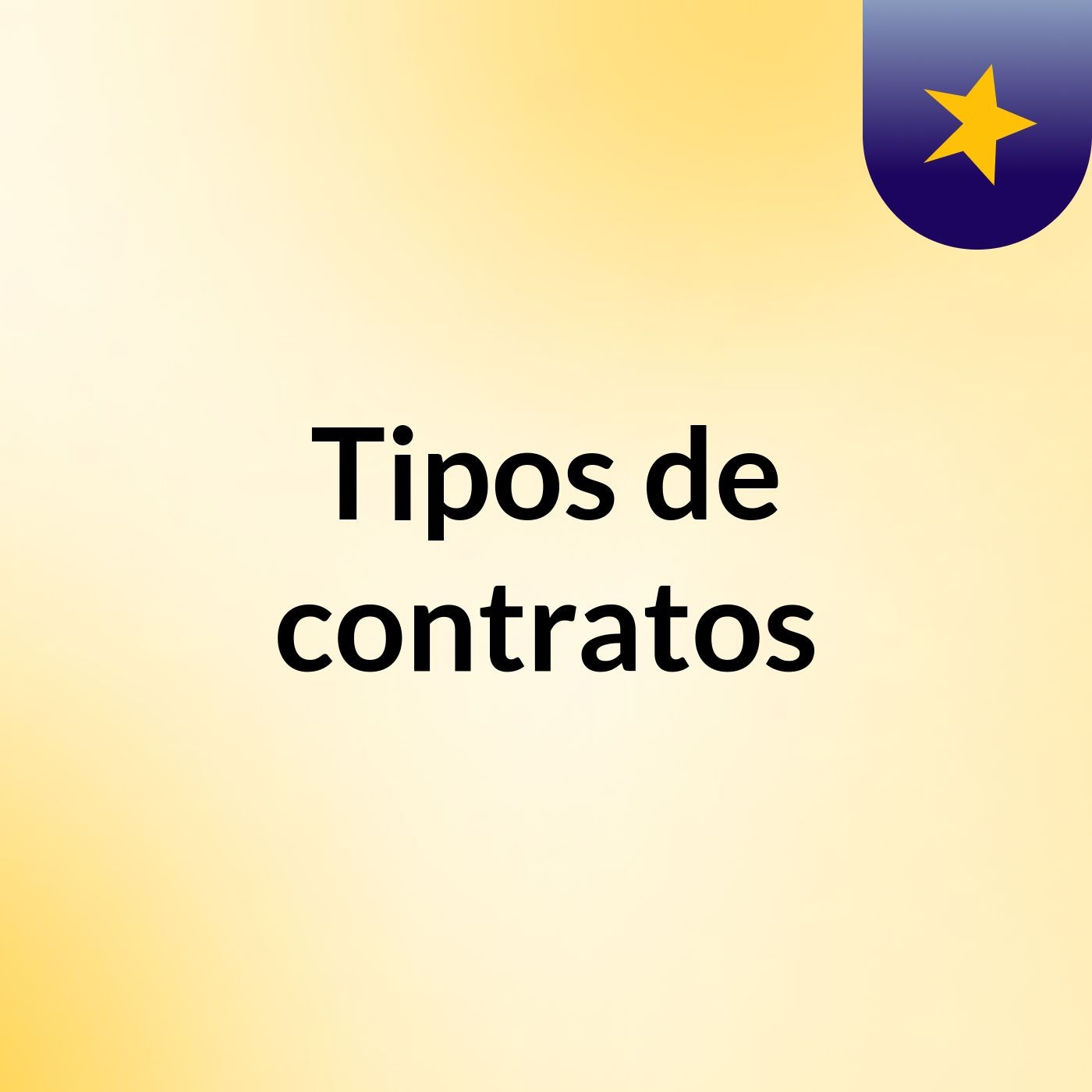 Tipos de contratos