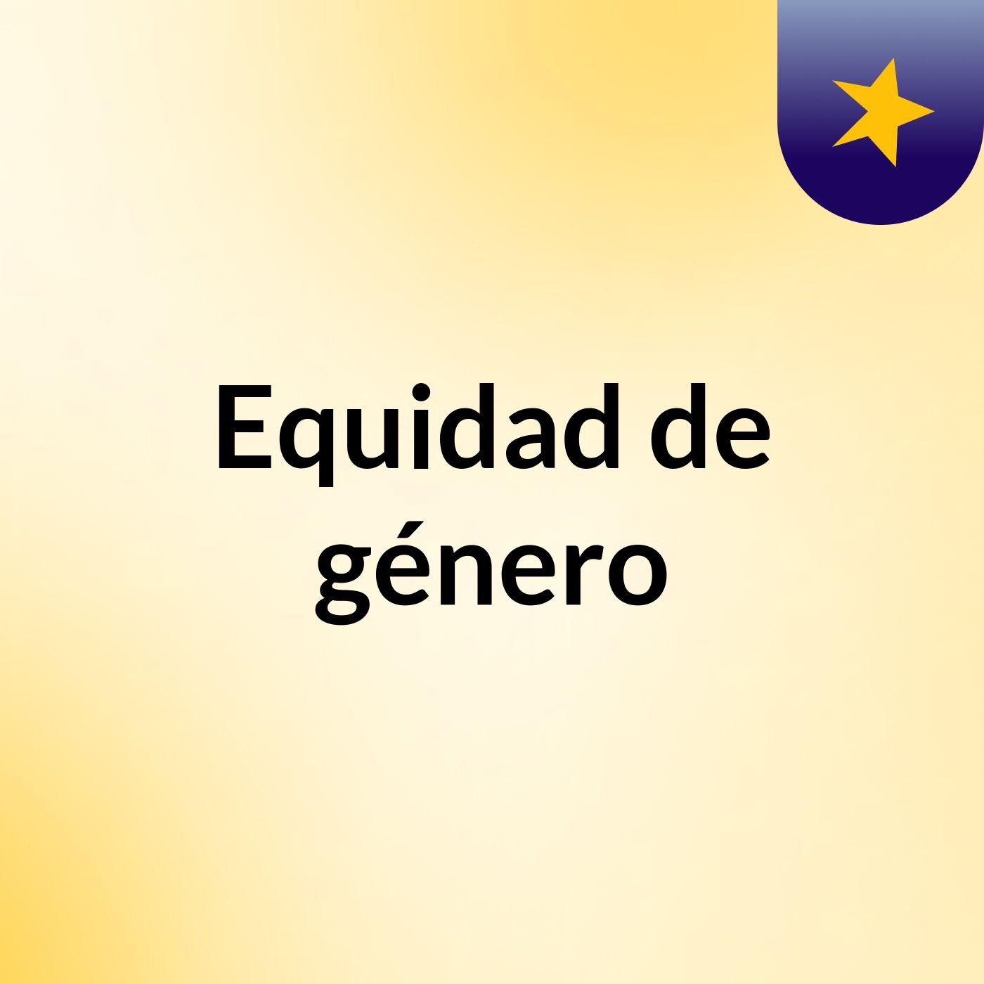 Equidad de género