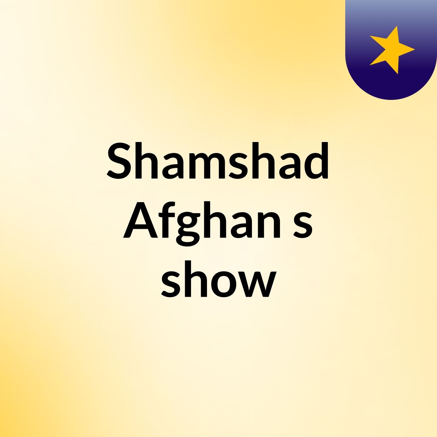 Shamshad Afghan's show