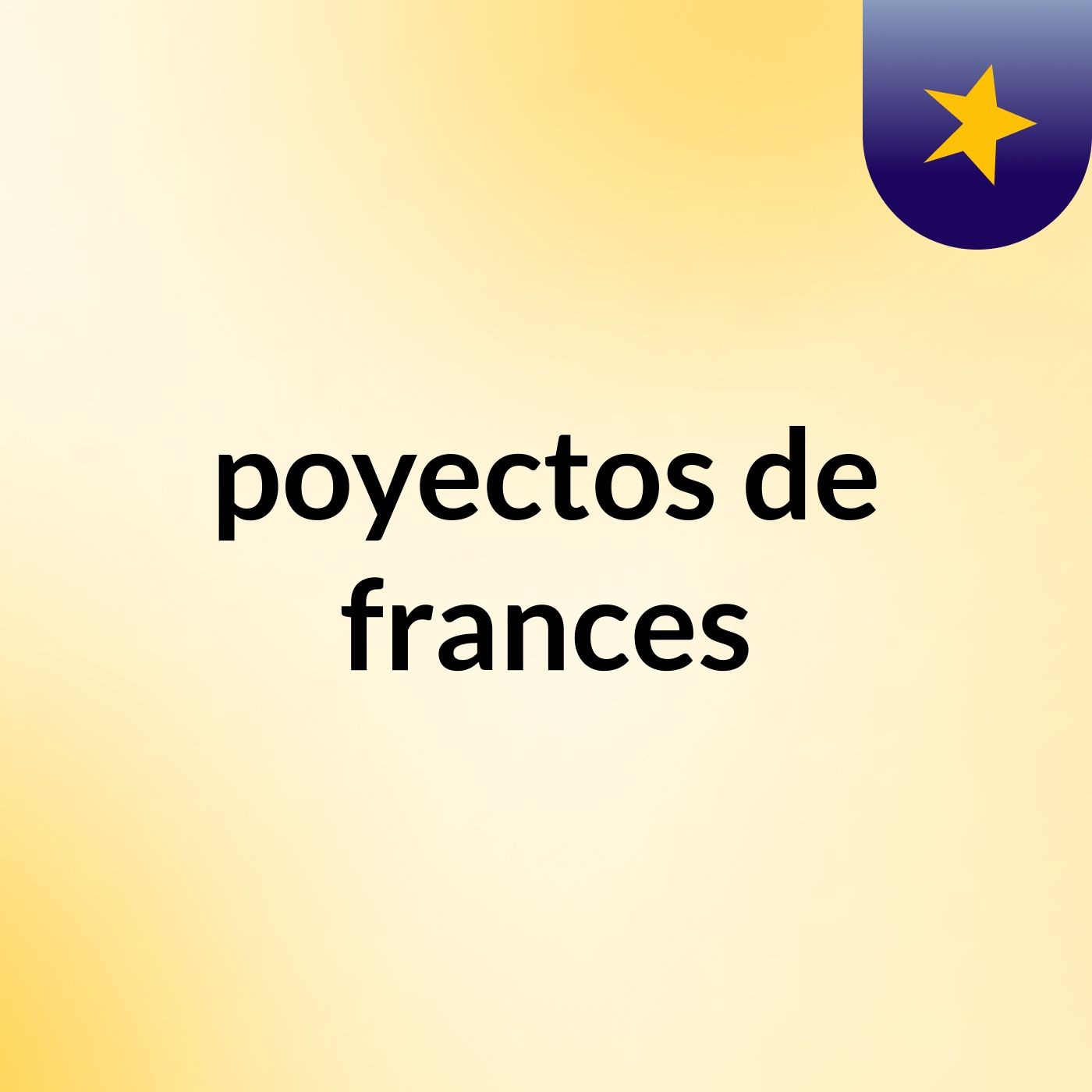 poyectos de frances