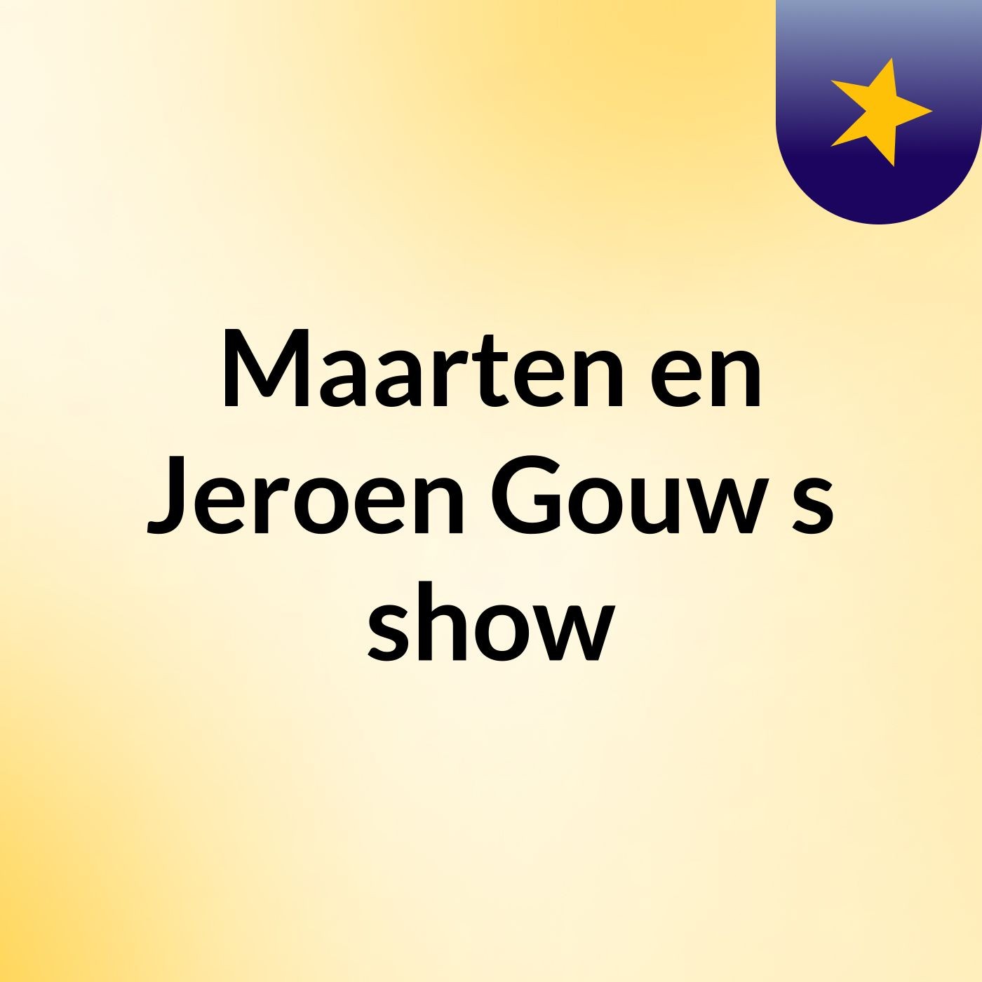 Maarten en Jeroen Gouw\'s show
