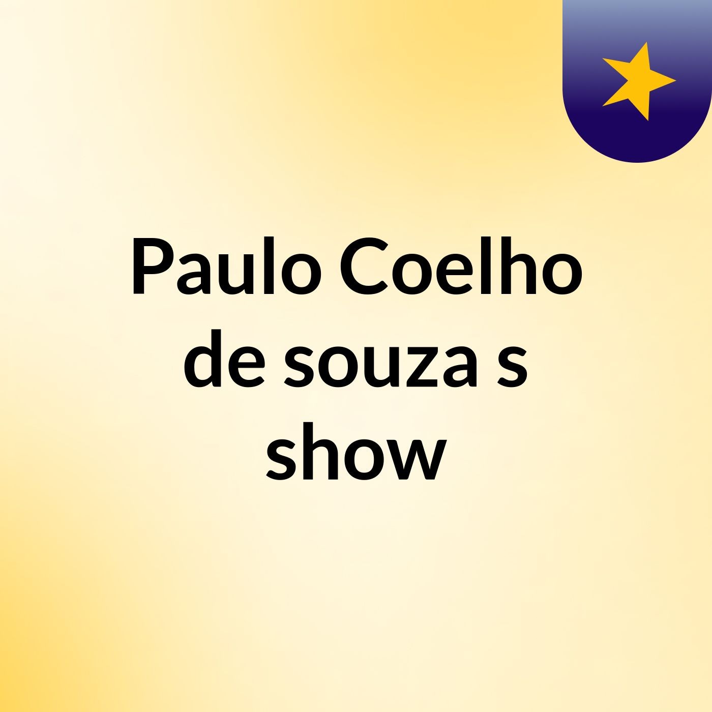 Paulo Coelho de souza's show