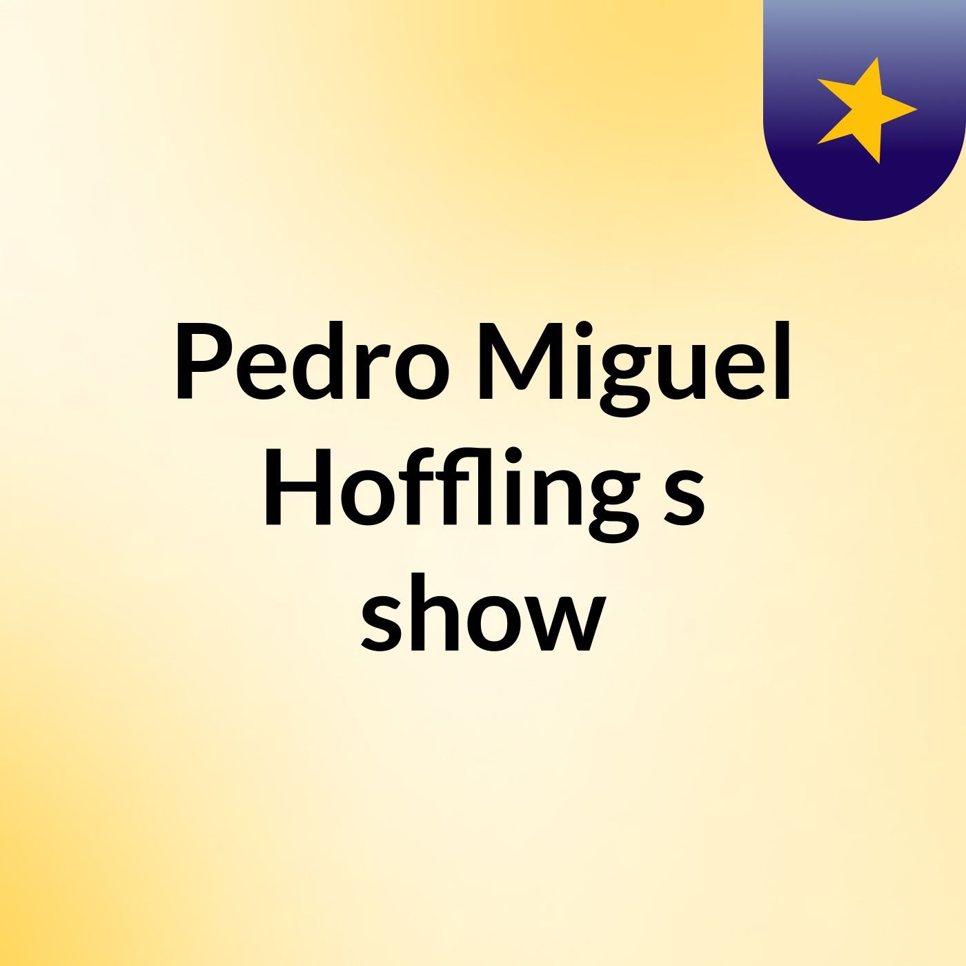 Pedro Miguel Hoffling's show