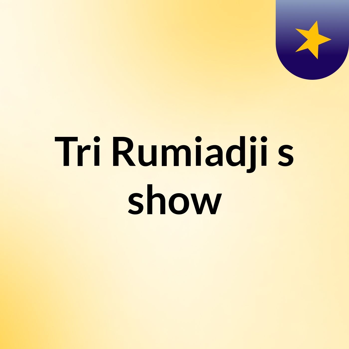 Tri Rumiadji's show