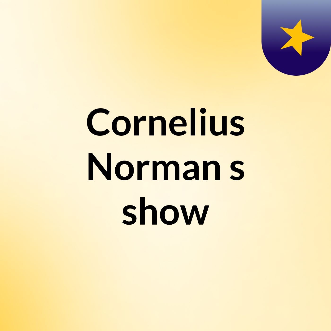 Cornelius Norman's show