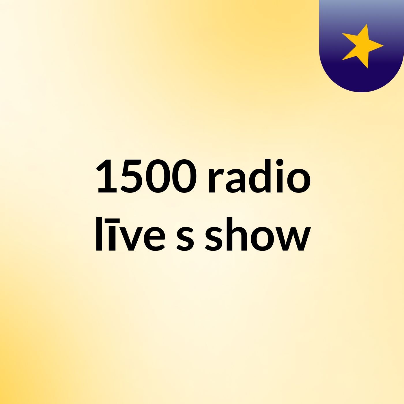 1500 radio līve's show cover art