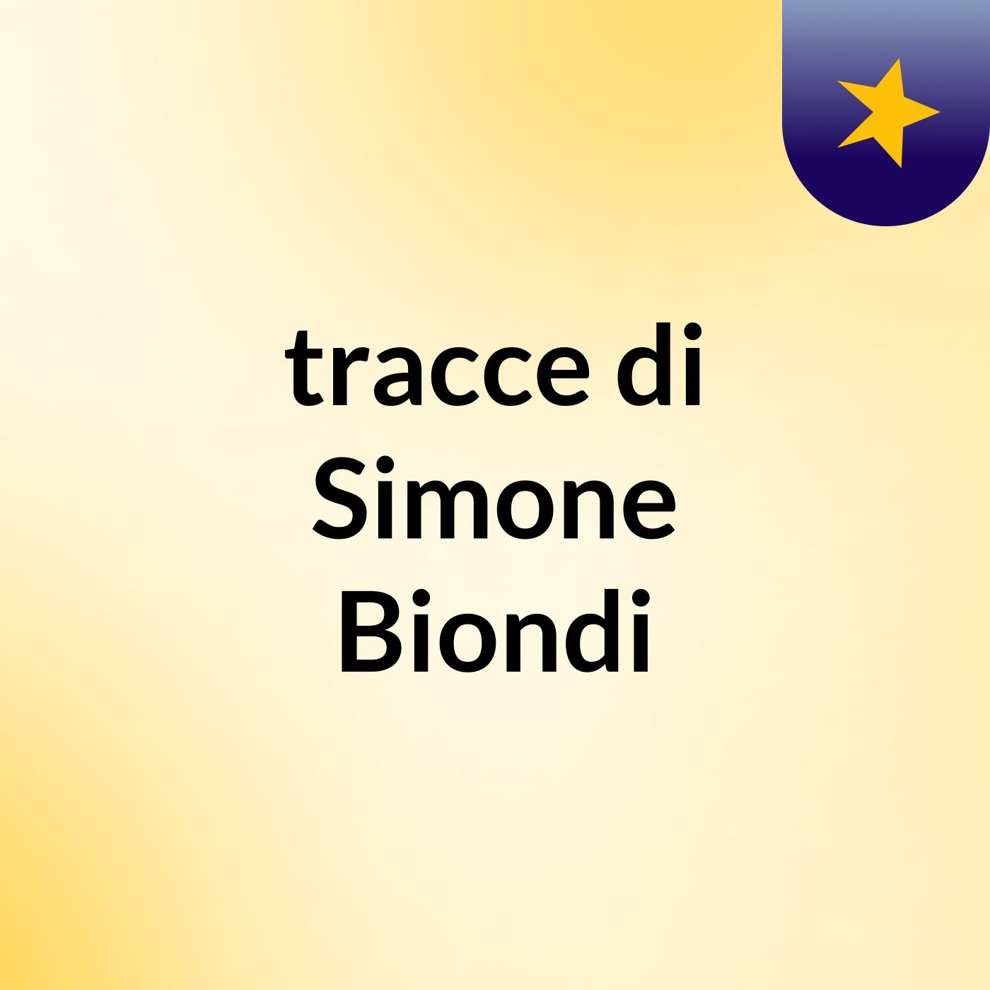 tracce di Simone Biondi