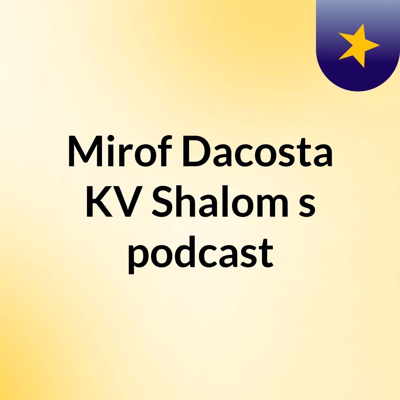 Mirof Dacosta KV Shalom's podcast