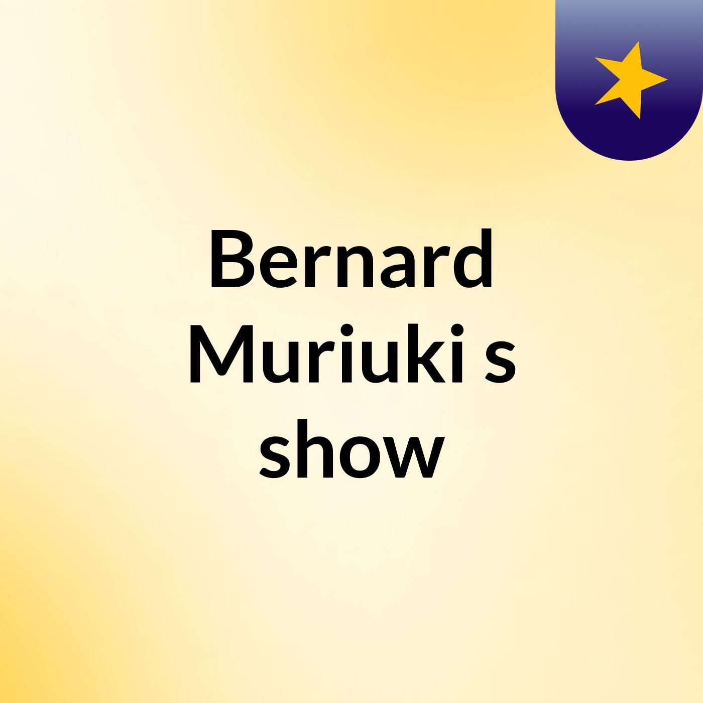 Bernard Muriuki's show