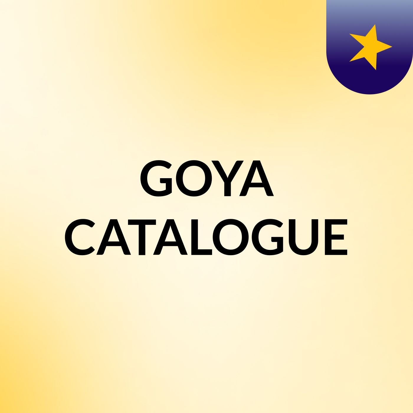 GOYA CATALOGUE