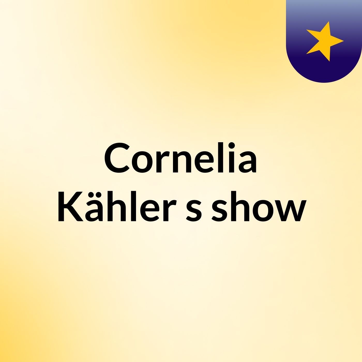 Cornelia Kähler's show