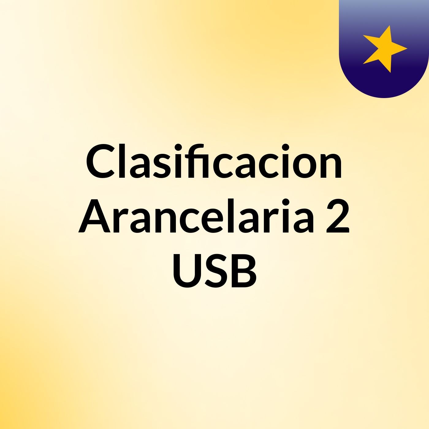 Clasificacion Arancelaria 2 USB
