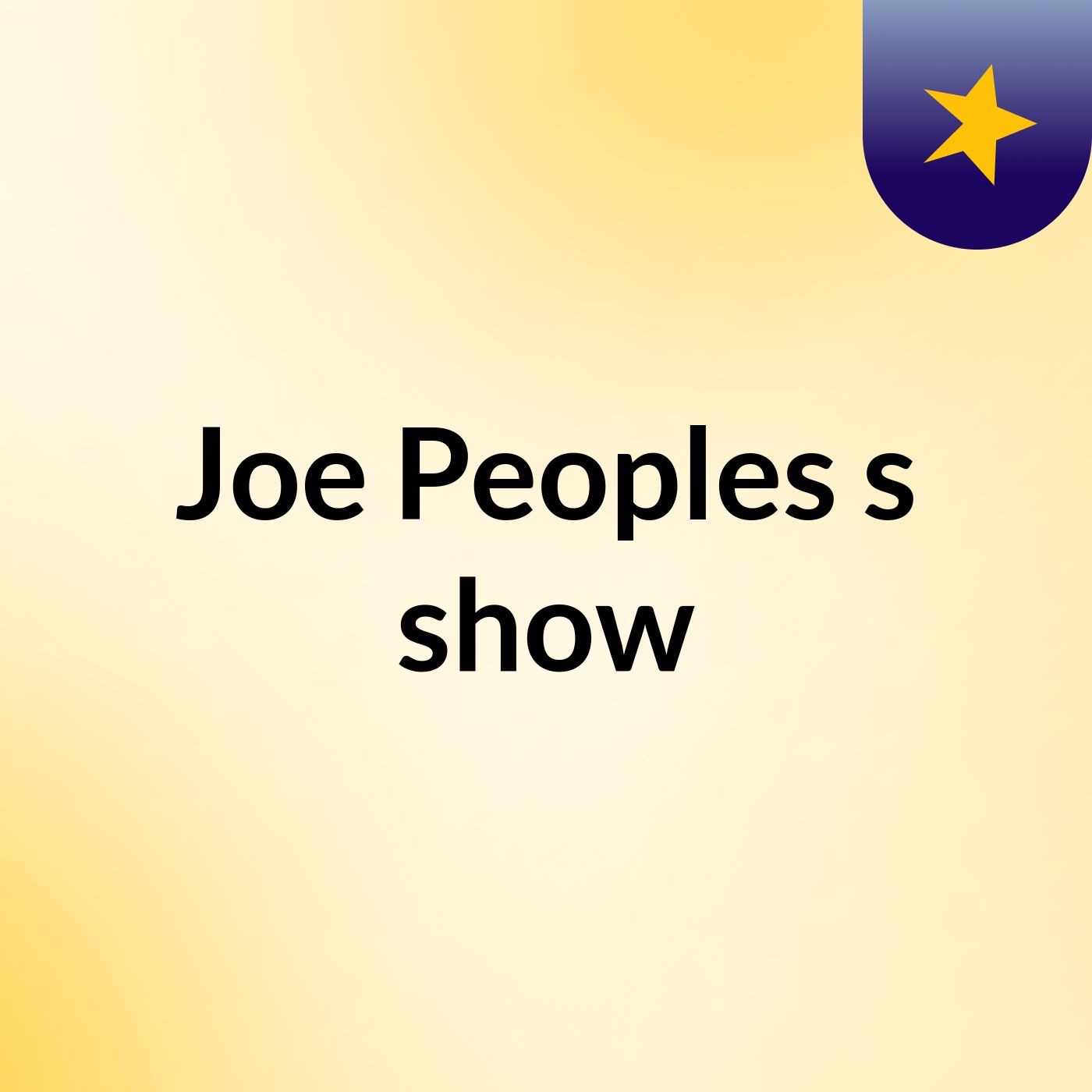 Joe Peoples's show