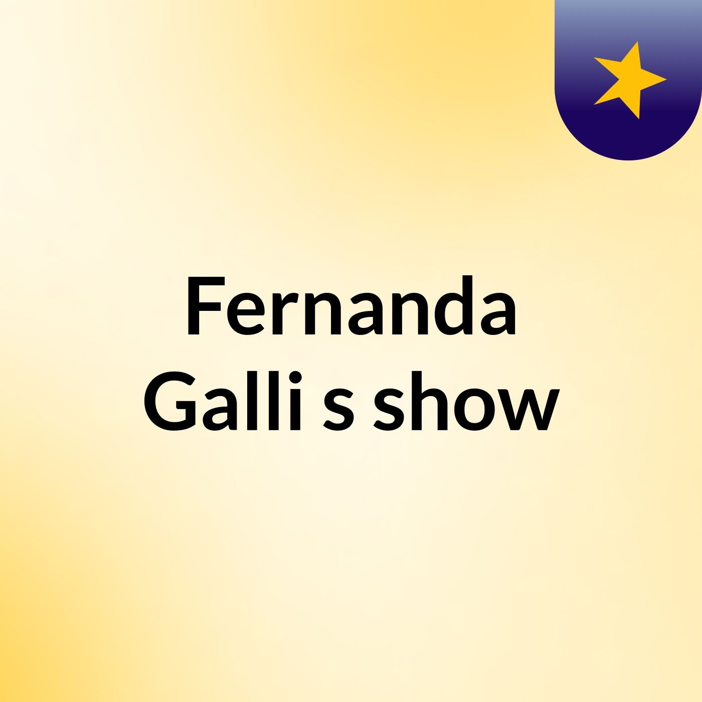Fernanda Galli's show