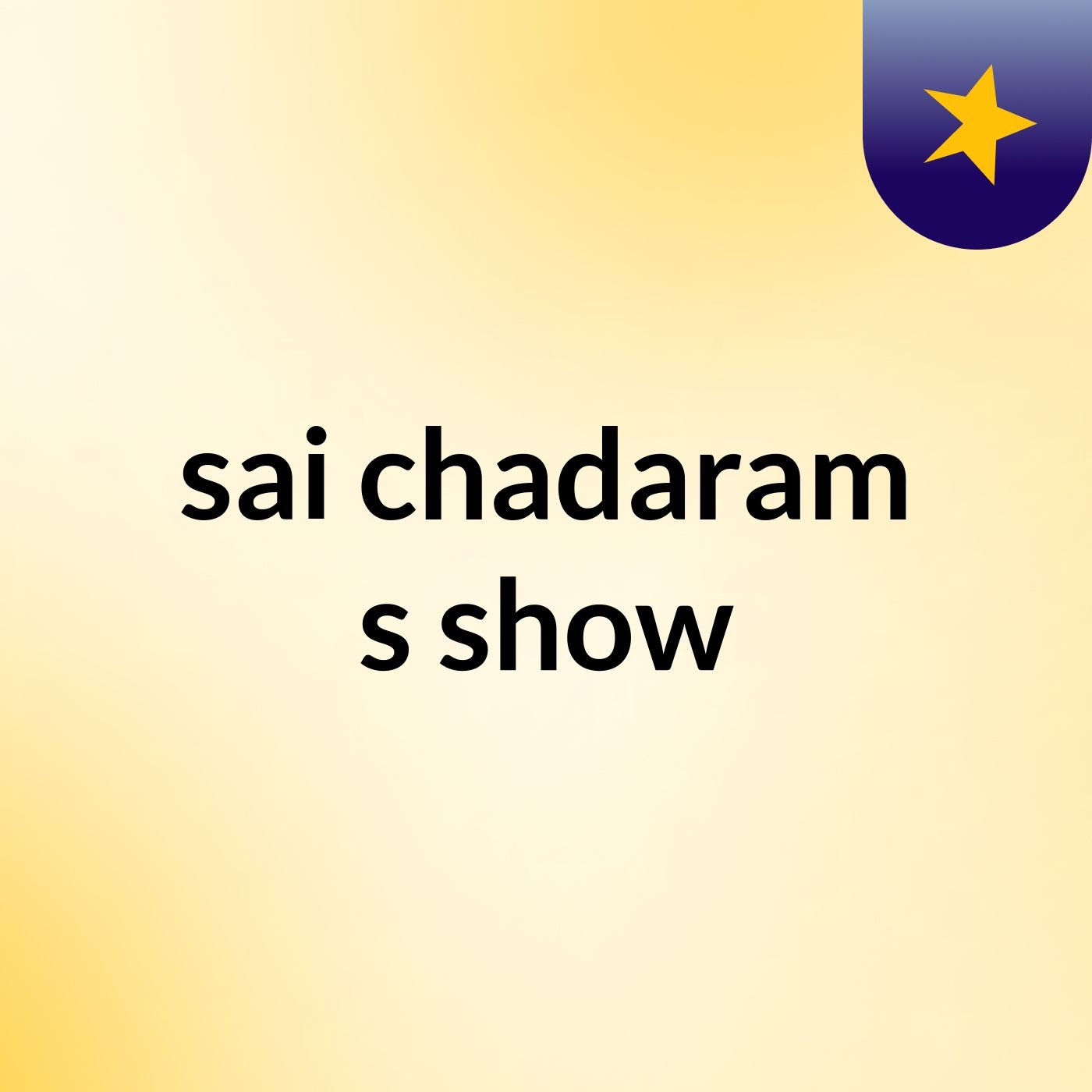 sai chadaram's show
