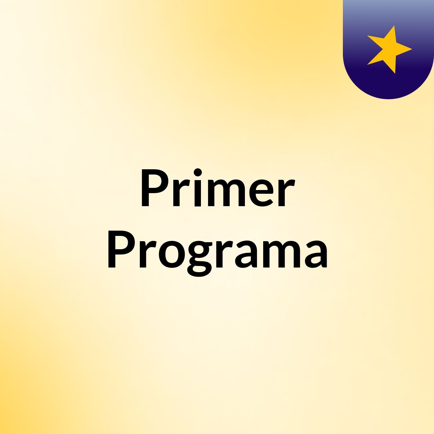 Primer Programa