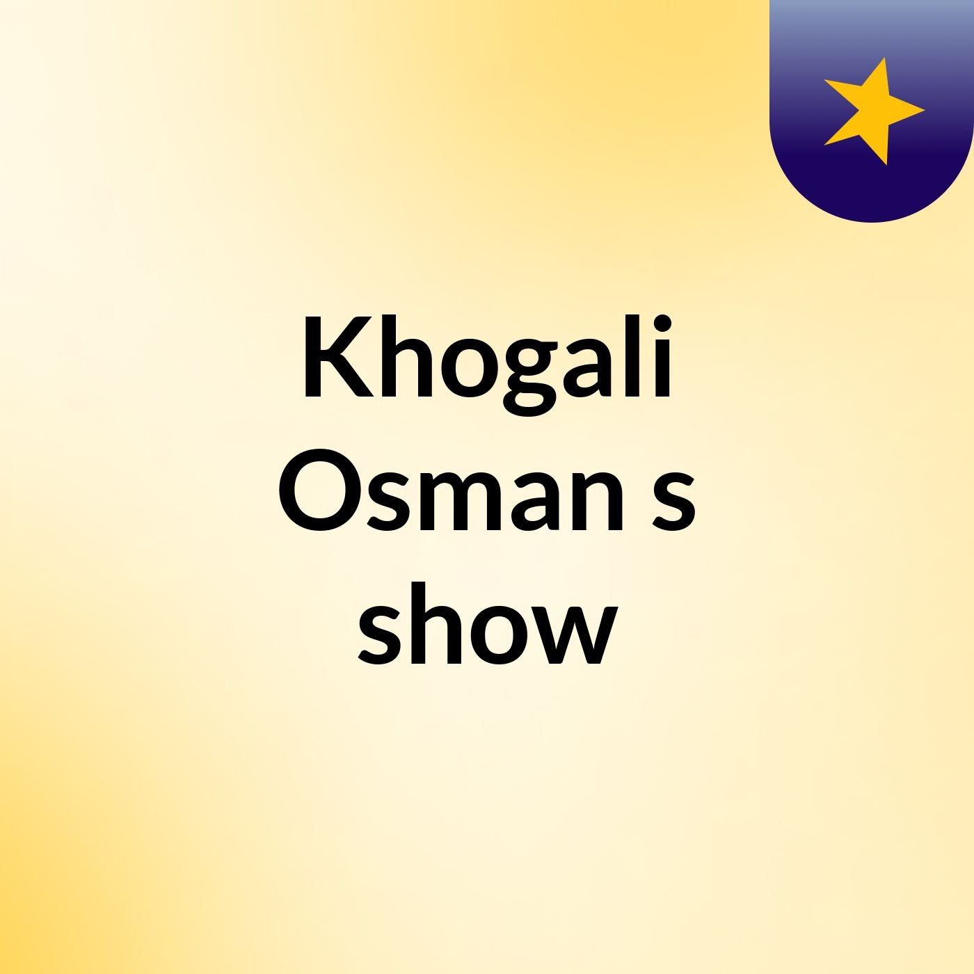 Khogali Osman's show cover art