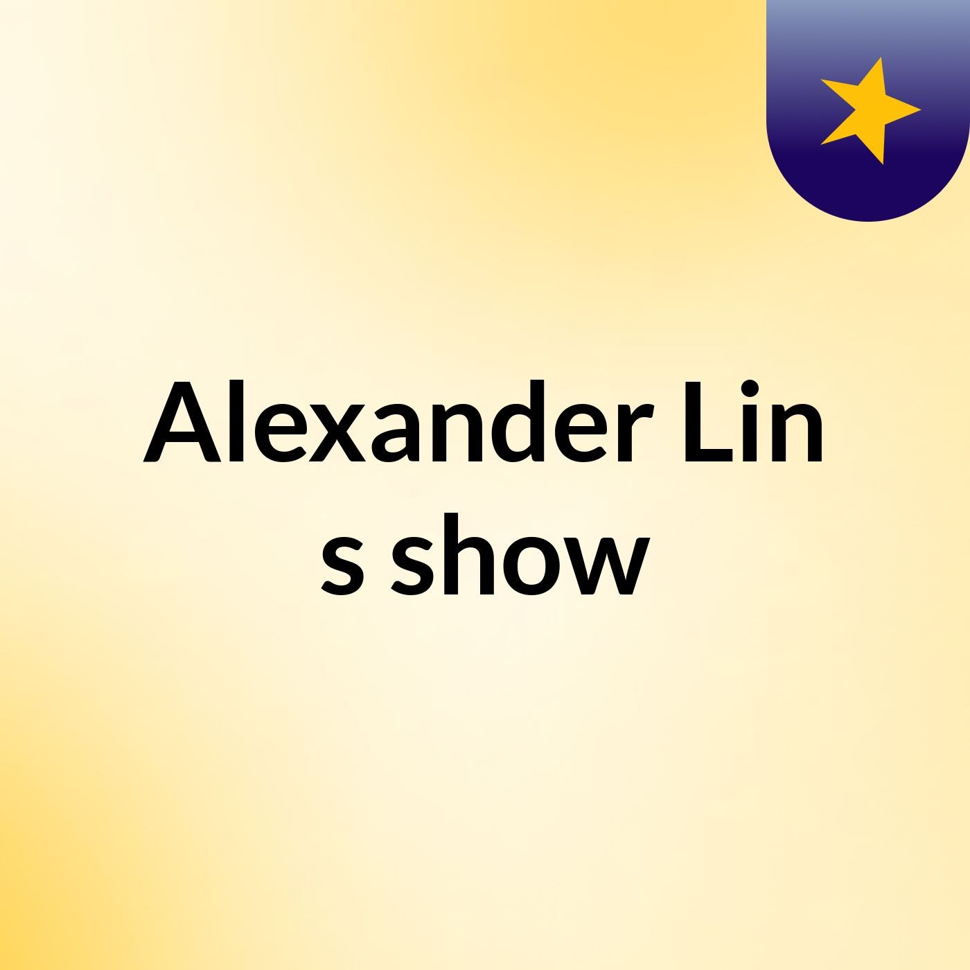 Alexander Lin's show