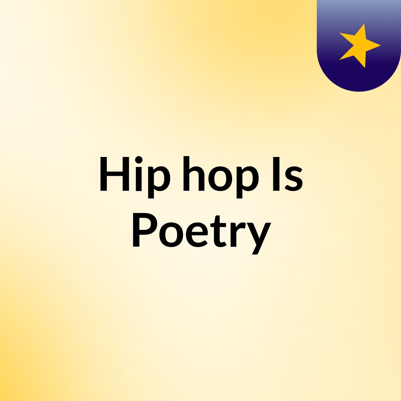Hip hop Is Poetry