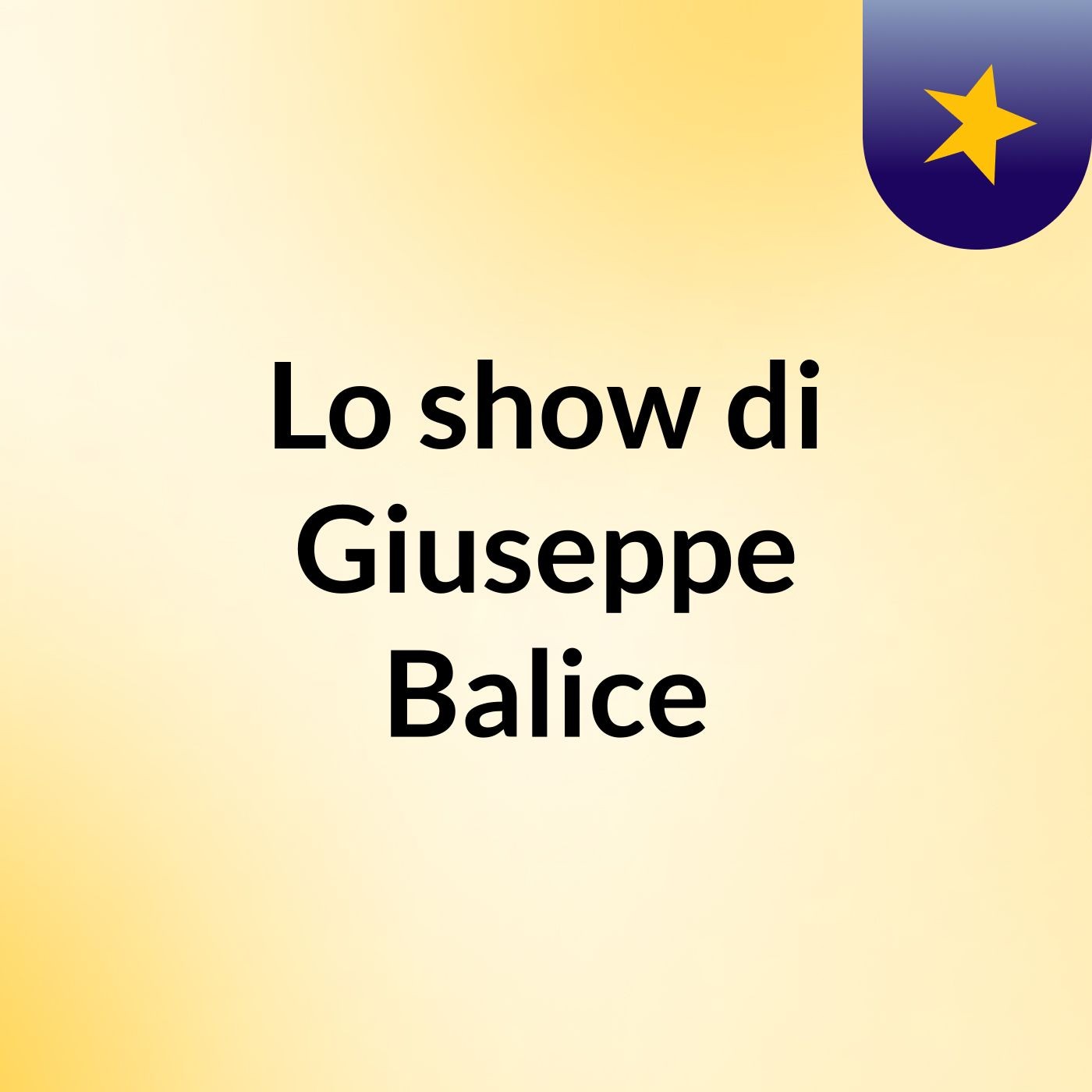 Lo show di Giuseppe Balice