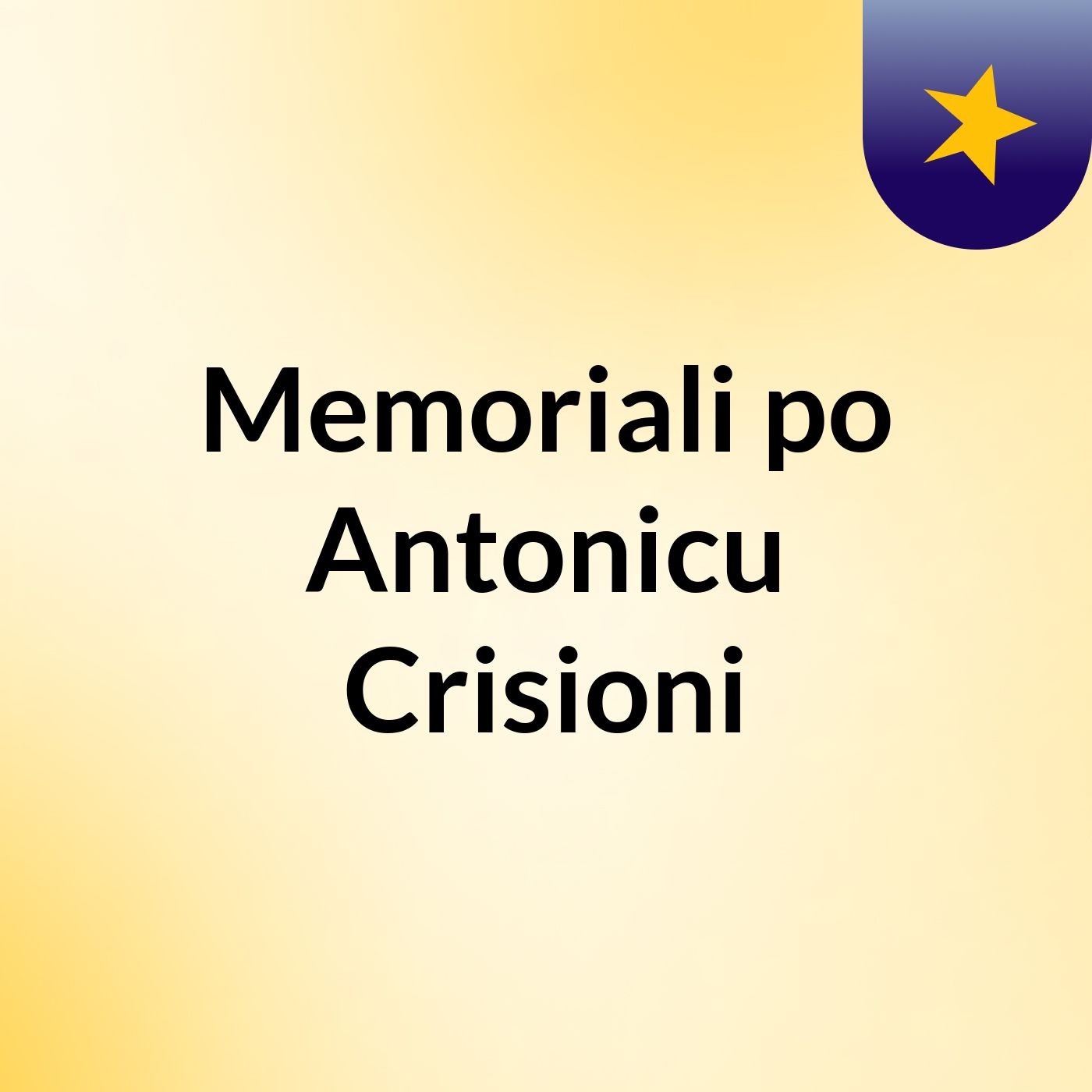 Memoriali po Antonicu Crisioni