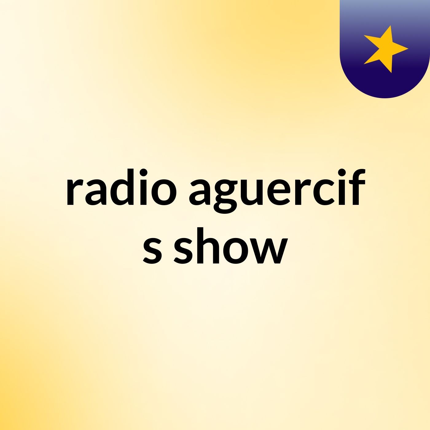 radio aguercif's show cover art