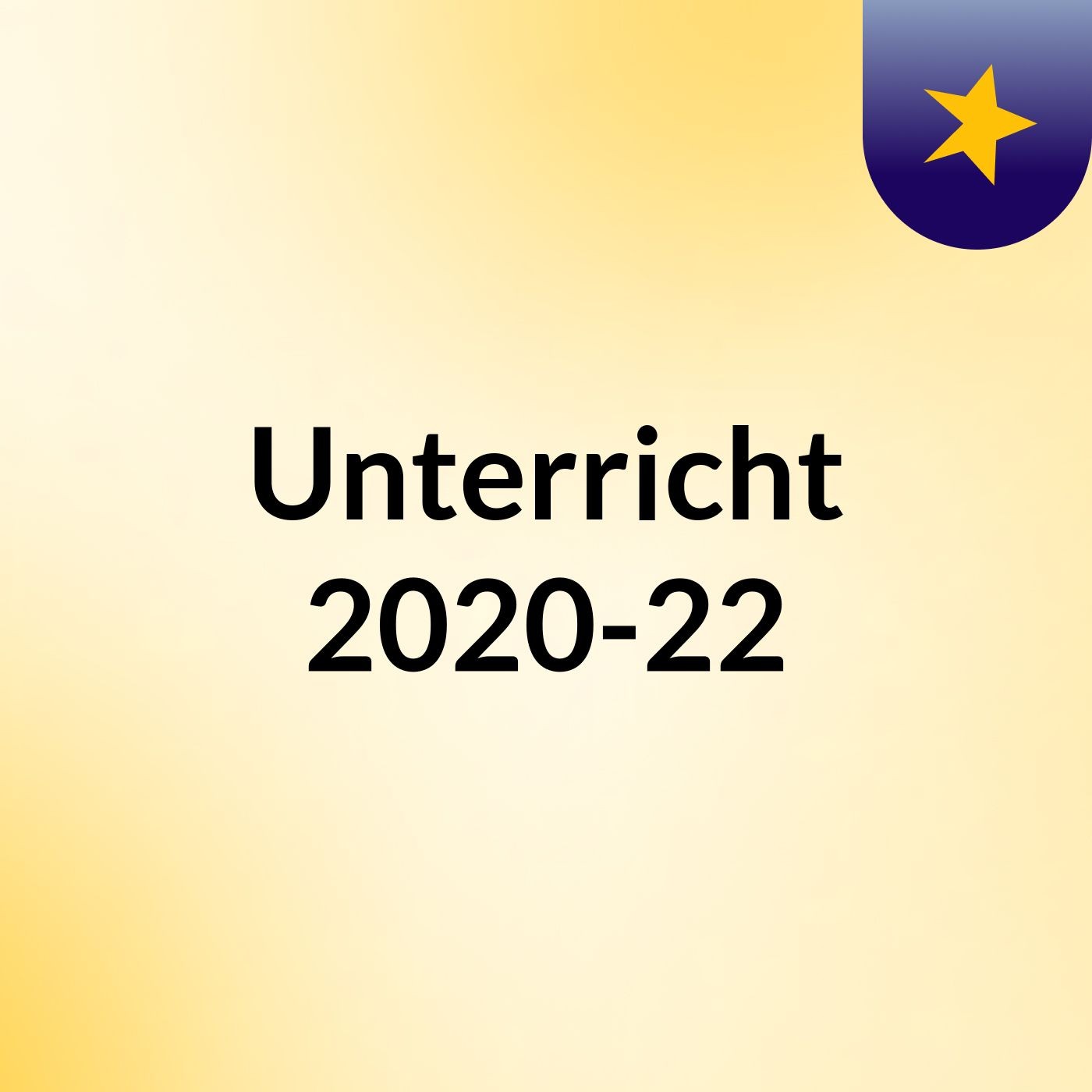 Unterricht 2020-22