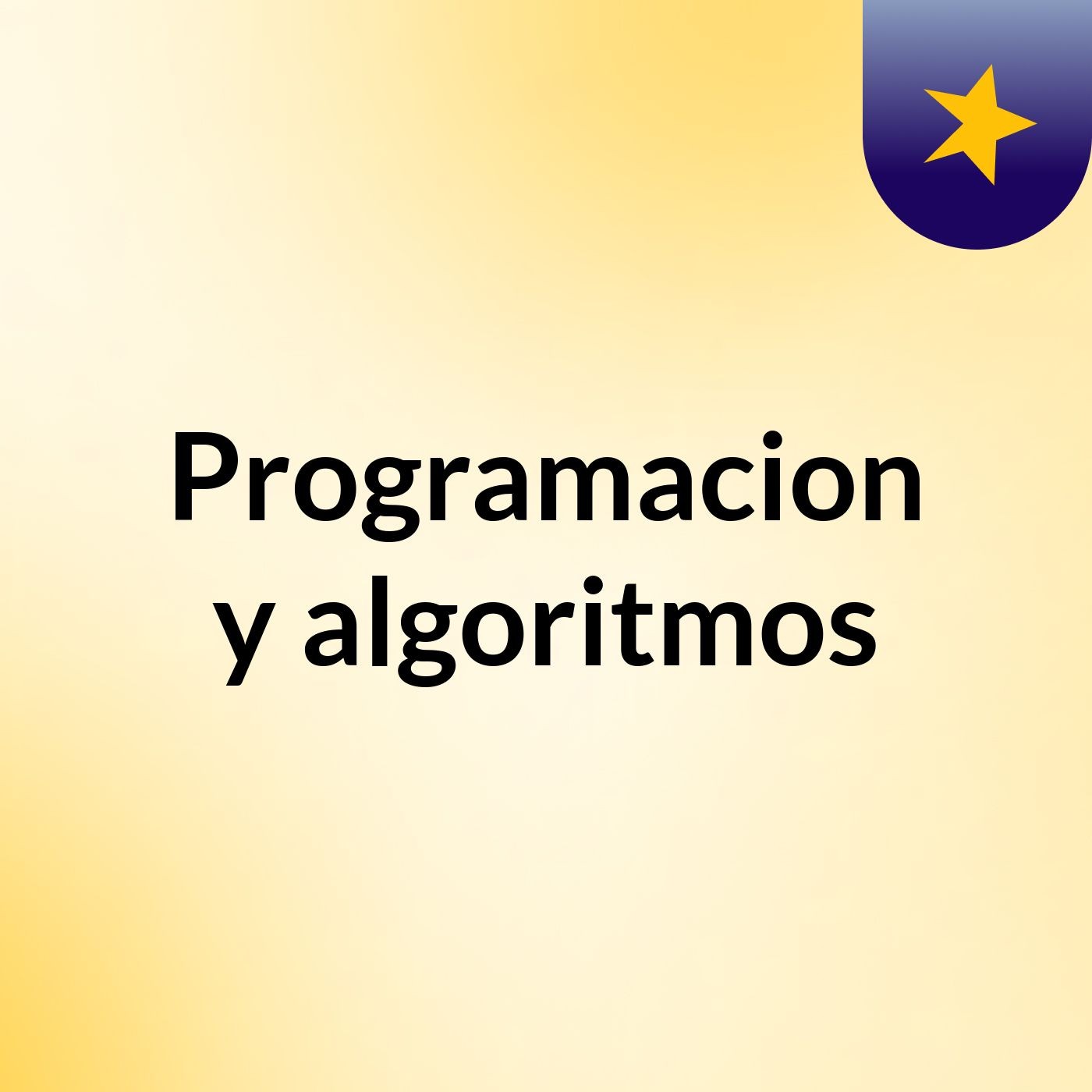 Programacion y algoritmos podcast artwork
