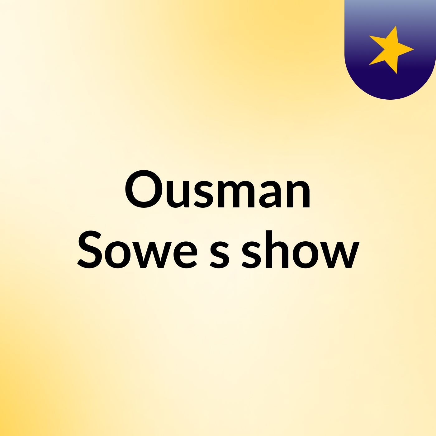 Ousman Sowe's show