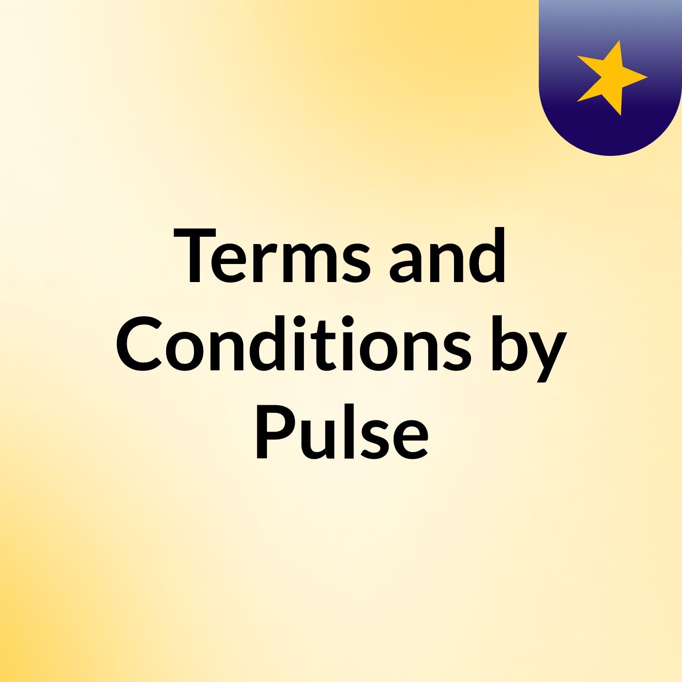 Terms and Conditions by Pulse