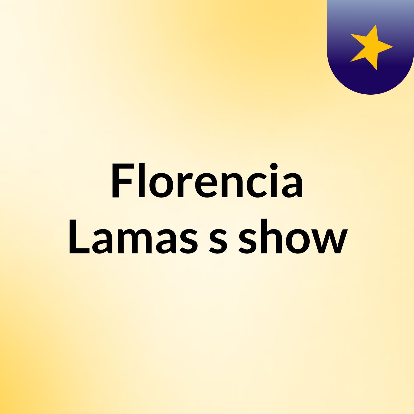 Florencia Lamas's show