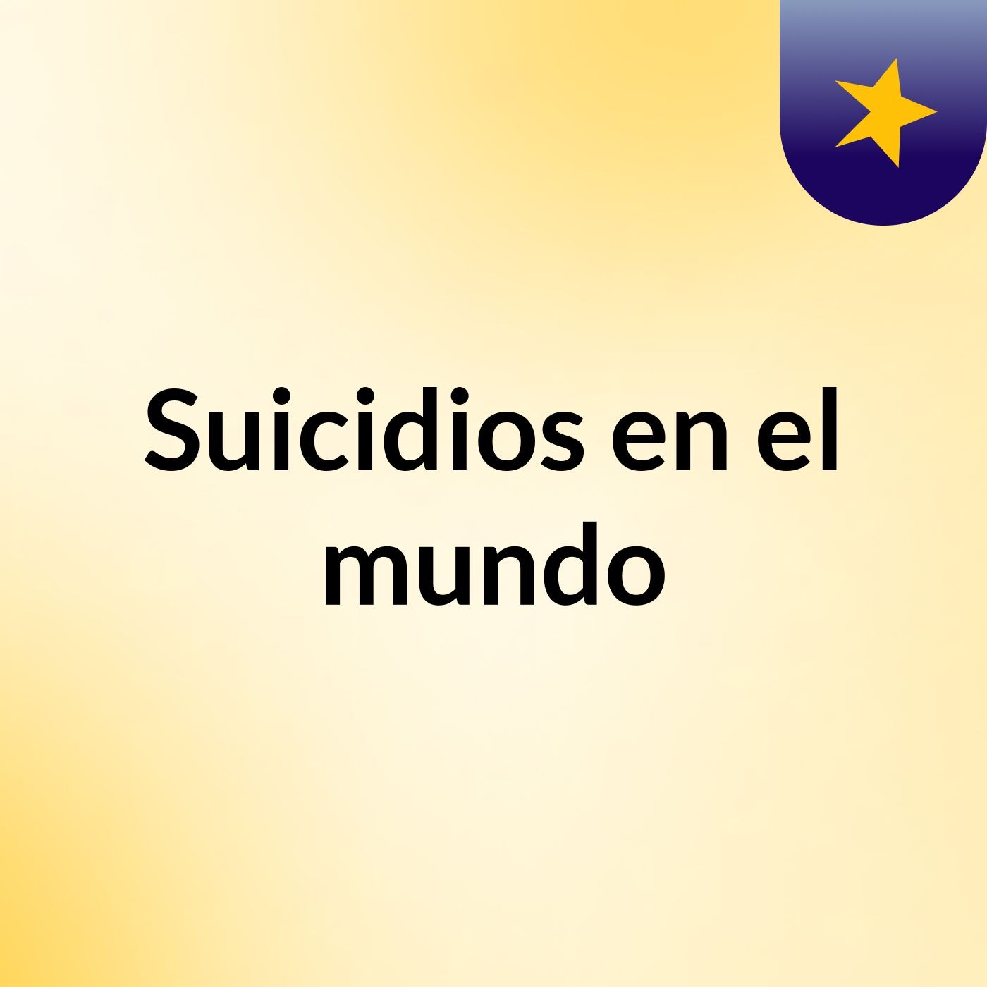 Suicidios en el mundo