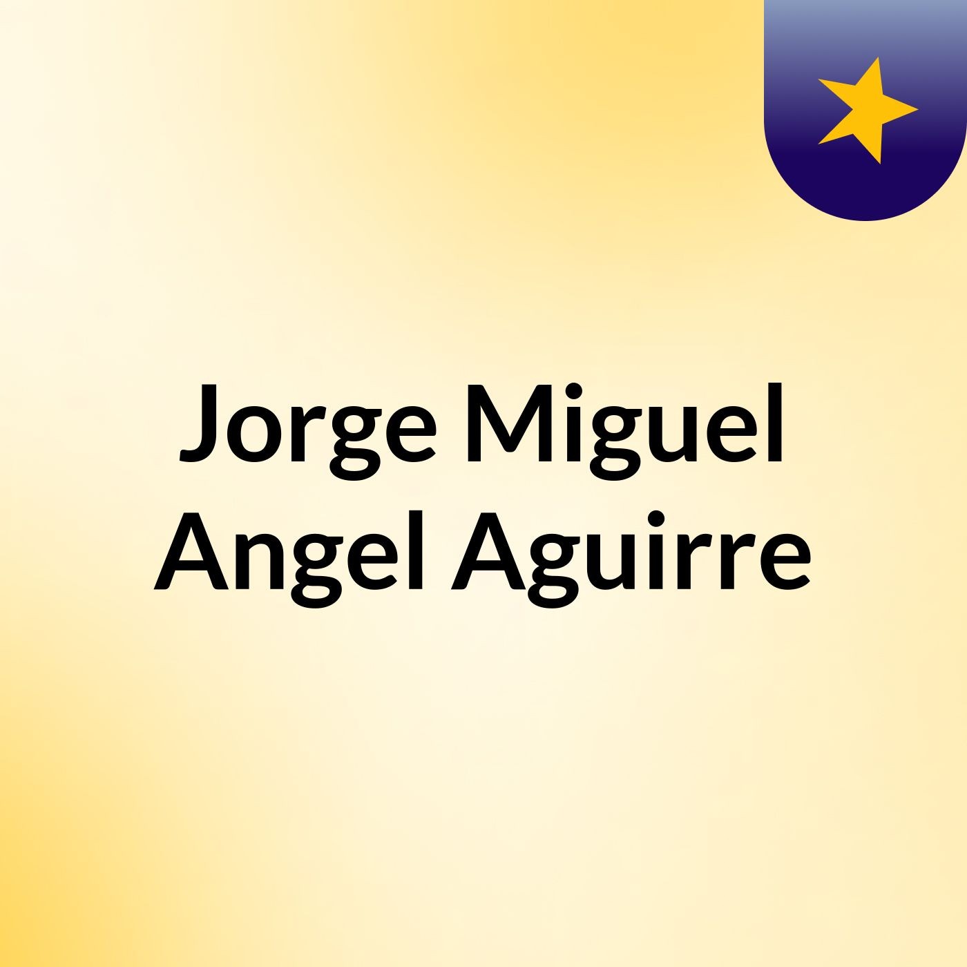 Jorge Miguel Angel Aguirre