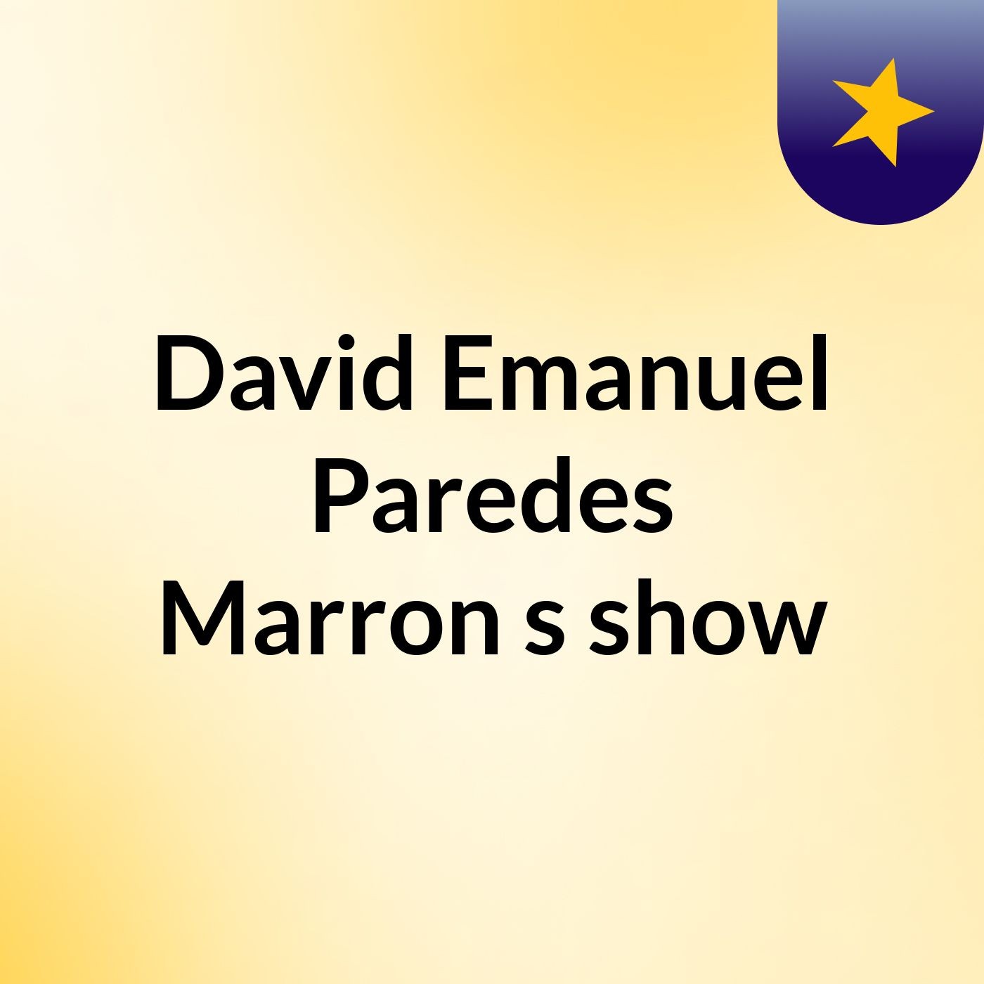 David Emanuel Paredes Marron's show