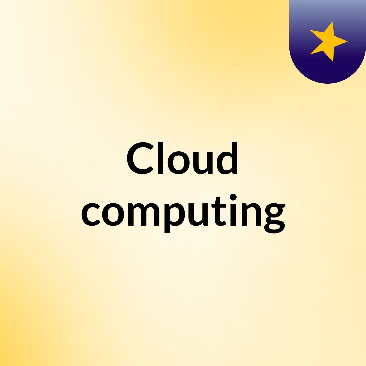 Cloud computing